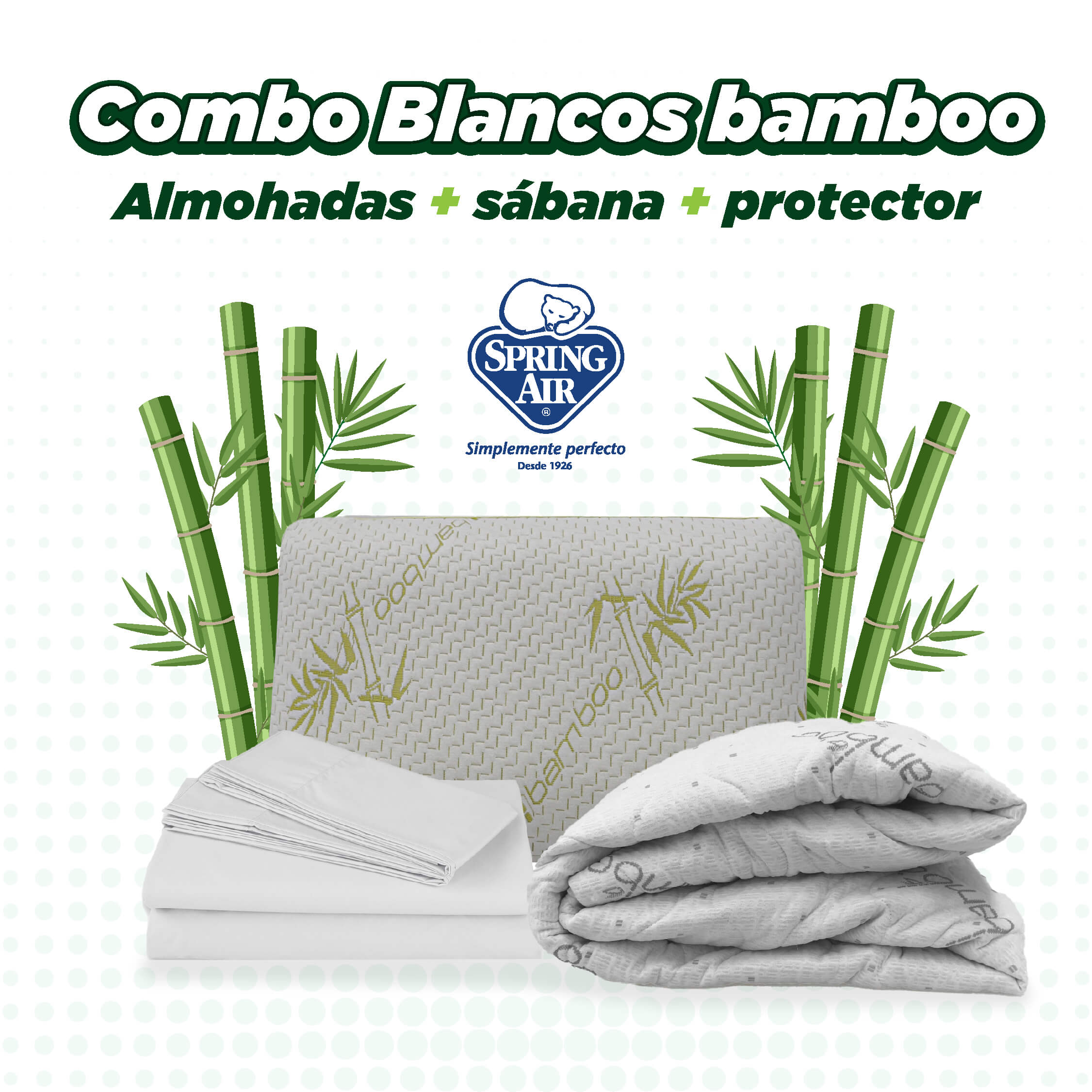 Paquete Blancos Spring Air Modelo Bamboo